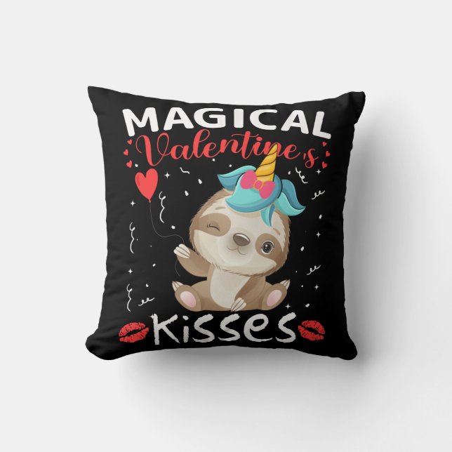 Magical Valentine's Kisses Cushion (Front)