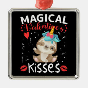 Magical Valentine's Kisses Metal Tree Decoration