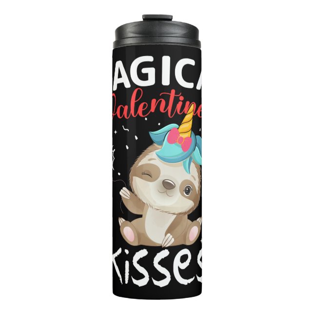 Magical Valentine's Kisses Thermal Tumbler (Front)