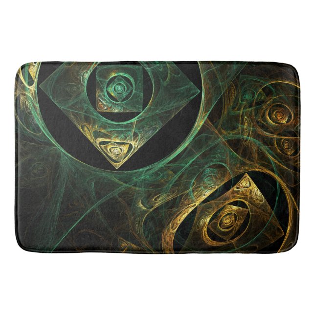 Magical Vibrations Abstract Art Bath Mat (Front)