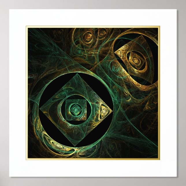 Magical Vibrations Abstract Art Foil Prints (Front)