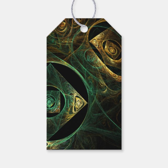 Magical Vibrations Abstract Art Gift Tags (Front)