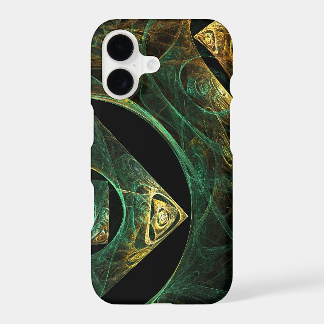 Magical Vibrations Abstract Art Glossy iPhone Case (Back)