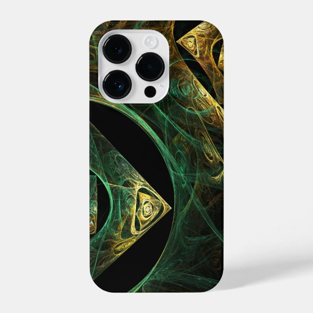 Magical Vibrations Abstract Art iPhone Case (Back)