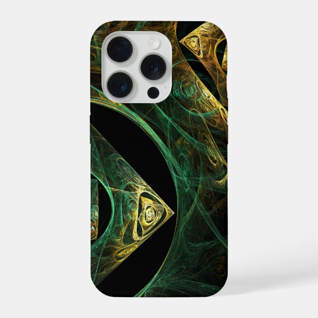 Magical Vibrations Abstract Art iPhone Case (Back)