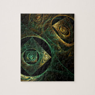 Magical Vibrations Abstract Art Jigsaw Puzzle