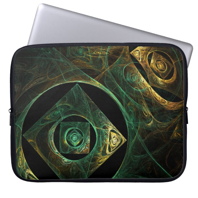 Magical Vibrations Abstract Art Laptop Sleeve (Front)