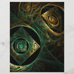 Magical Vibrations Abstract Art Letterhead