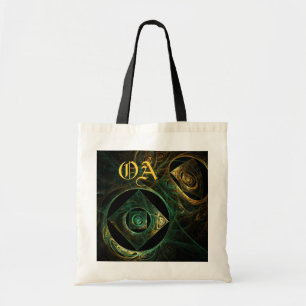 Magical Vibrations Abstract Art Monogram Bag