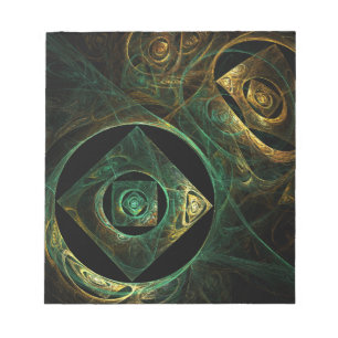 Magical Vibrations Abstract Art Notepad