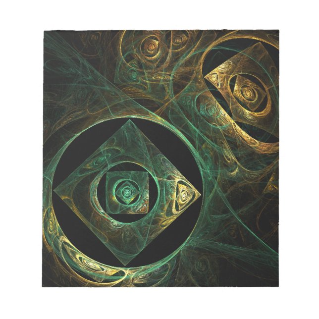 Magical Vibrations Abstract Art Notepad (Front)