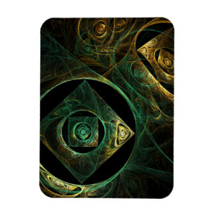 Magical Vibrations Abstract Art Premium Magnet