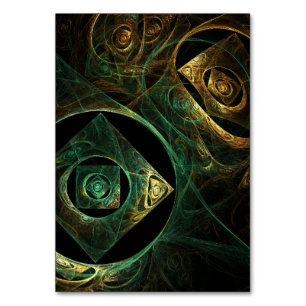 Magical Vibrations Abstract Art Table Card