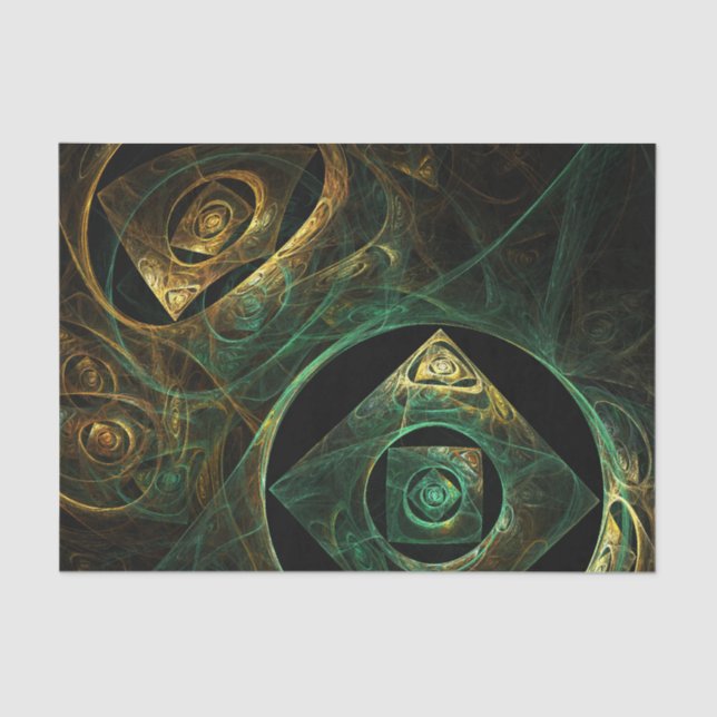 Magical Vibrations Abstract Art Tissue Paper (Front)