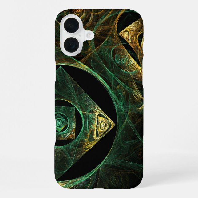 Magical Vibrations Abstract Fractal Art Design iPhone Case (Back)