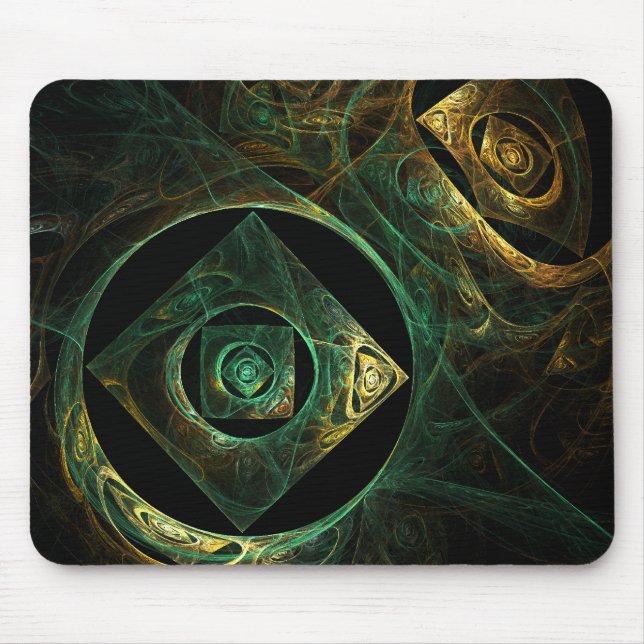Magical Vibrations Abstract Fractal Art Design Mouse Mat (Front)