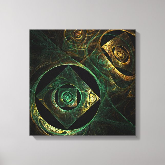 Magical Vibrations Abstract Quad Canvas Print (Front)