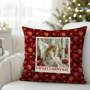 Magical Victorian Angel Christmas Gift Pillow