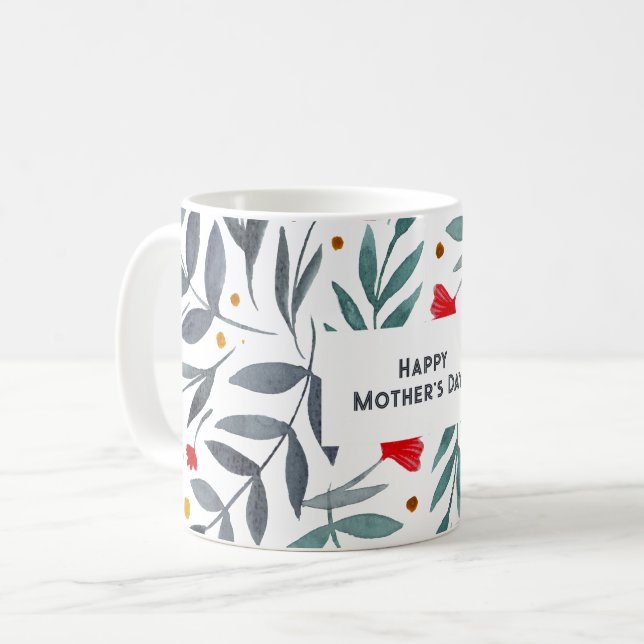 Magical Watercolor Garden Mother's Day Coffee Mug (Front Left)