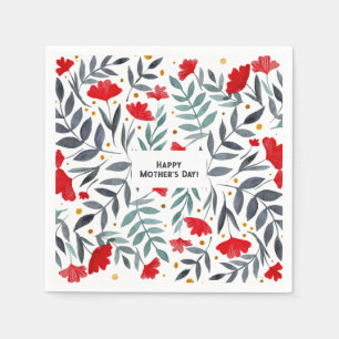 Magical Watercolor Garden Mother's Day  Napkin