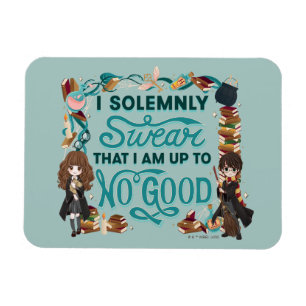 Magical Watercolor "I Solemnly Swear" Magnet