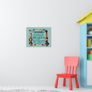 Magical Watercolor "I Solemnly Swear" Poster