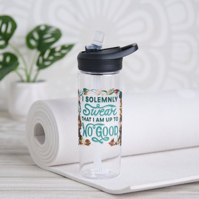 Magical Watercolor "I Solemnly Swear" Water Bottle (Yoga)