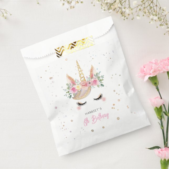 Magical Watercolor Unicorn Birthday Favour Bags (Sealed)