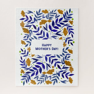 Magical Watercolor Yellow Garden Mother's Day Jigsaw Puzzle