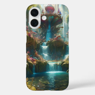 Magical Waterfall Landscape iPhone 16 Case