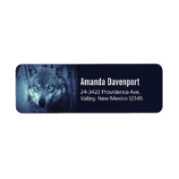 Magical Wild Wolf with Amazing Blue Eyes