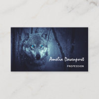 Magical Wild Wolf with Amazing Blue Eyes