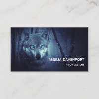 Magical Wild Wolf with Amazing Blue Eyes