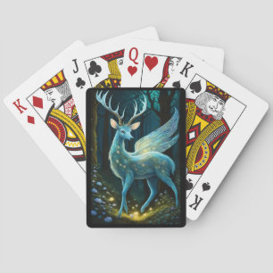 Magical Winged Deer Playing Cards