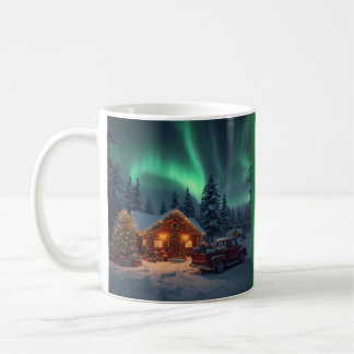 Magical Winter Cabin Christmas Coffee Mug