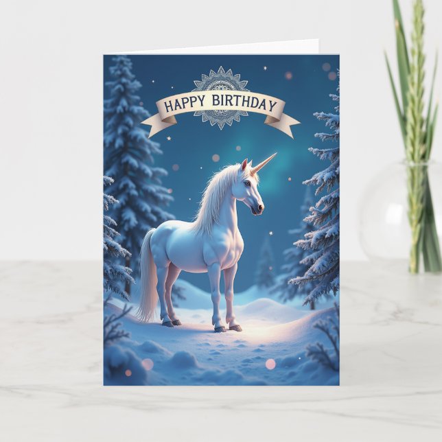 Magical Winter Creature Card (Front)