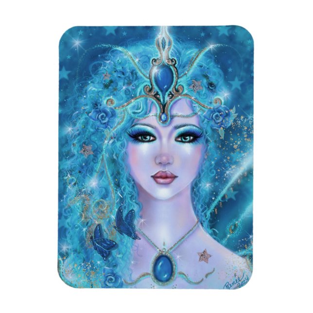 Magical winter fairy by Renee Lavoie Magnet (Vertical)