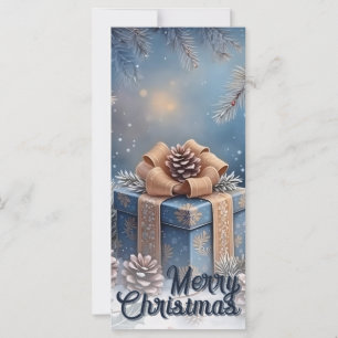 Magical Winter Merry Christmas Gift Scene