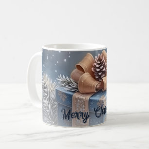 Magical Winter Merry Christmas Gift Scene Coffee Mug