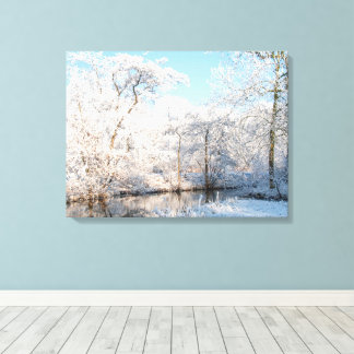 Magical Winter Wonderland Scenery Canvas Print