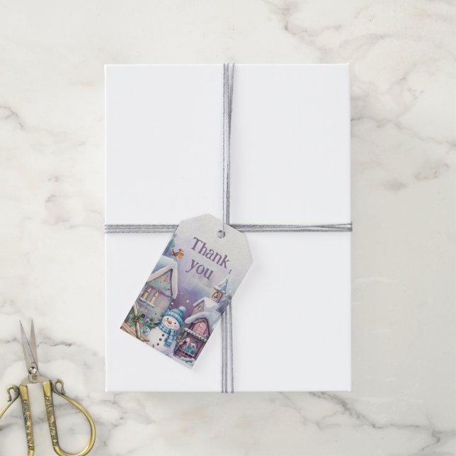 Magical Winter World  Gift Tags (With Twine)
