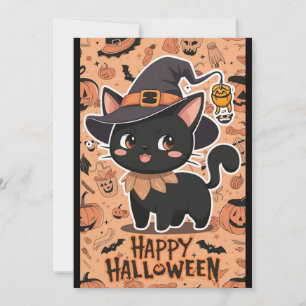 Magical Wishes Happy Halloween Holiday Card