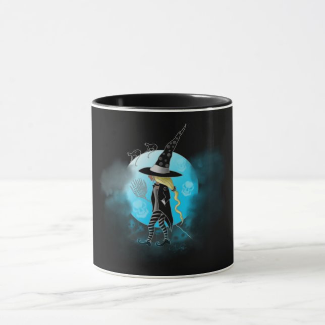 Magical Witch and Cats Mug (Center)