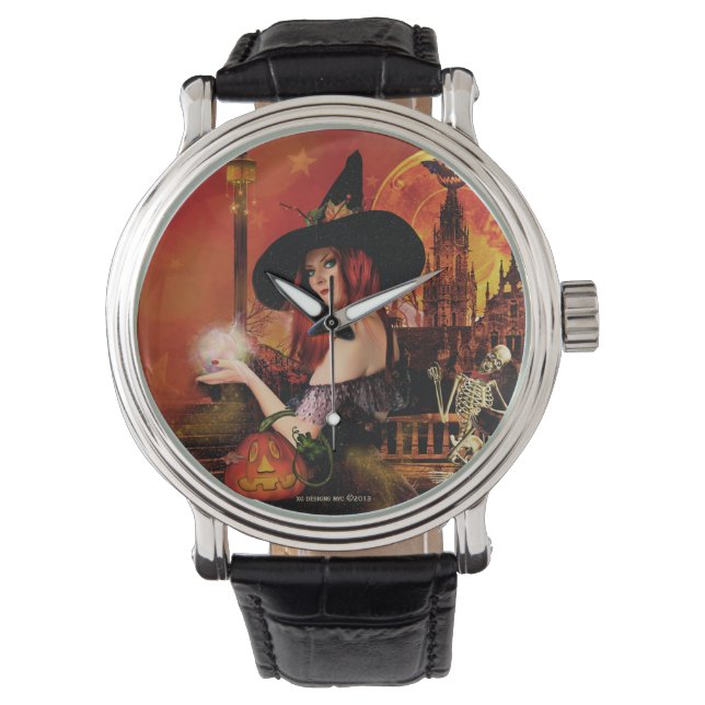 Magical Witch Art Wrist Watch (Front)