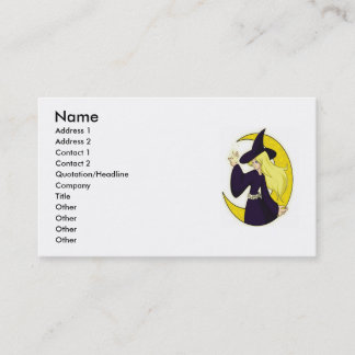 Magical Witch, Name, Address 1, Address 2, Cont... Business Card