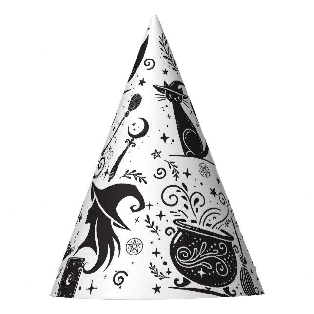 Magical Witch Whimsical Wiccan Pagan Party Party Hat (Front)