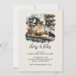 Magical Witch's Kitchen, Halloween Invitation