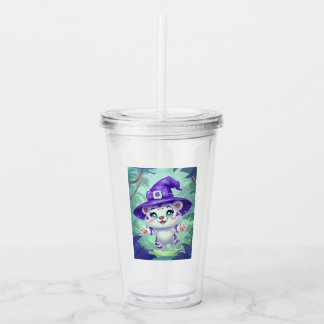 Magical Witchy Tiger  Acrylic Tumbler