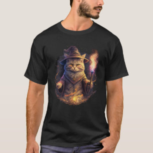 Magical Wizard Cat Fantasy Kitten 2 T-Shirt