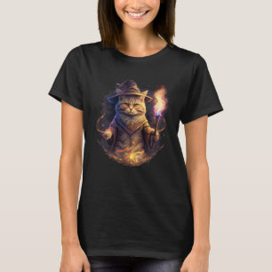 Magical Wizard Cat Fantasy Kitten 2 T-Shirt